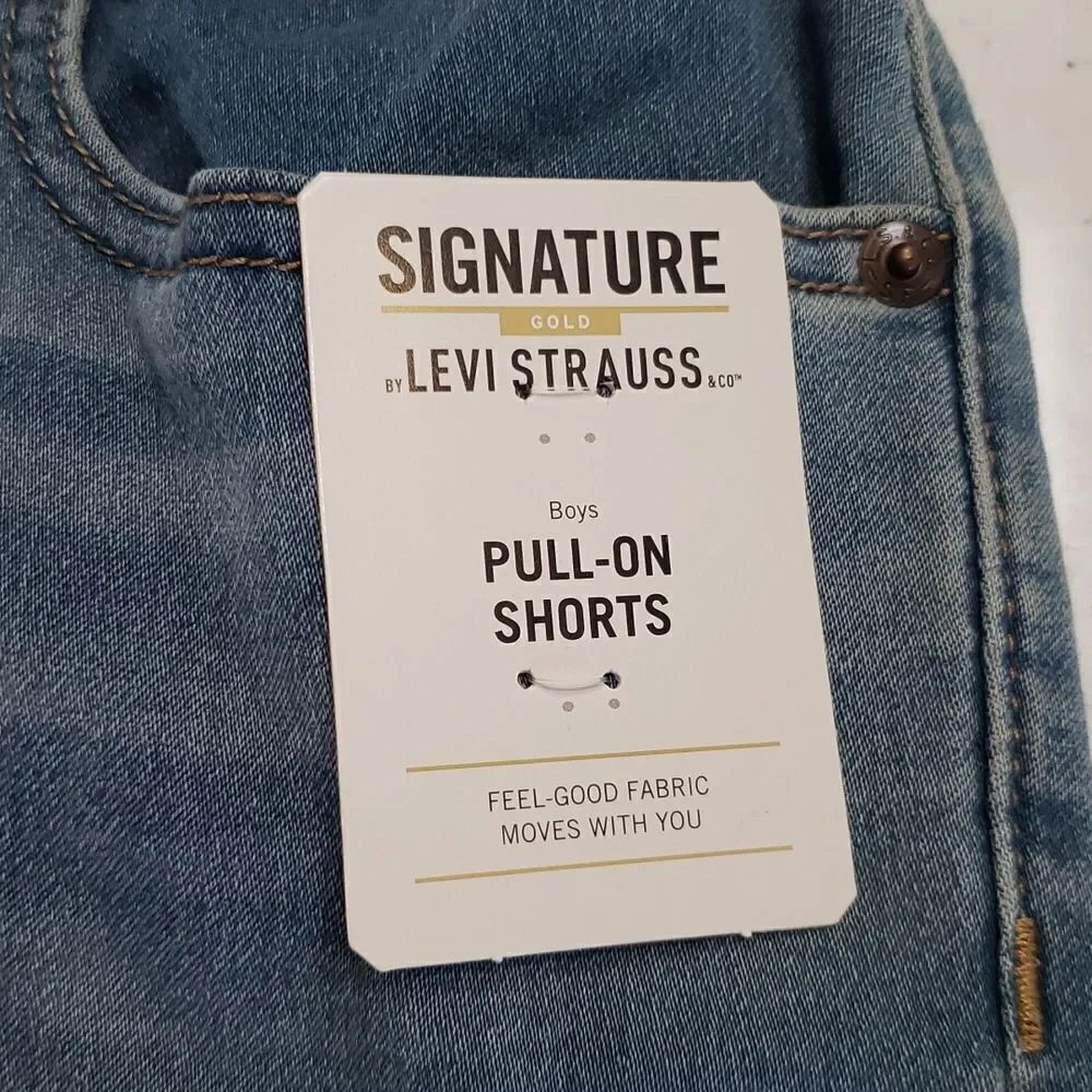 NWT Boys Signature Levi's GOLD Pull-On Shorts Sz XL